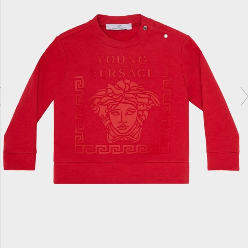 Versace set sweats and crew neck 18/24 months